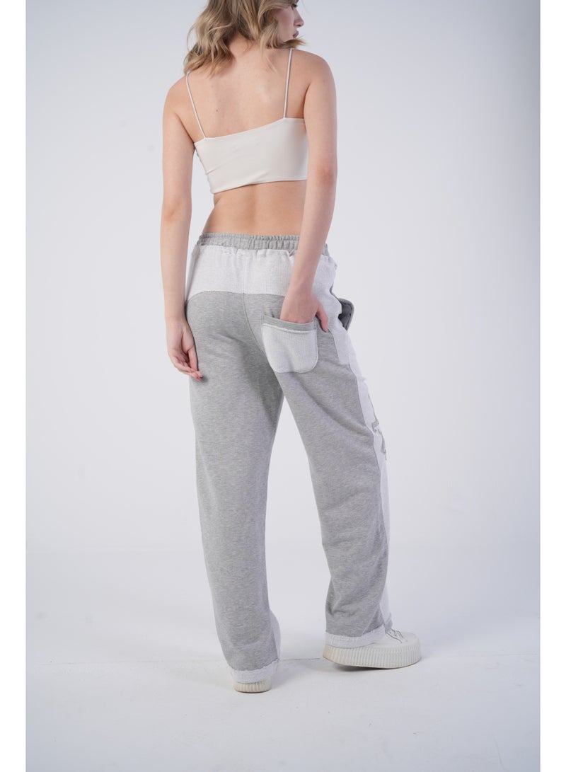 AMICI Embroidered wide leg sweatpants - Image 2